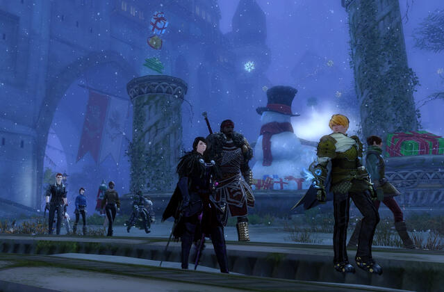 Tide Squad attends Wintersday celebrations.