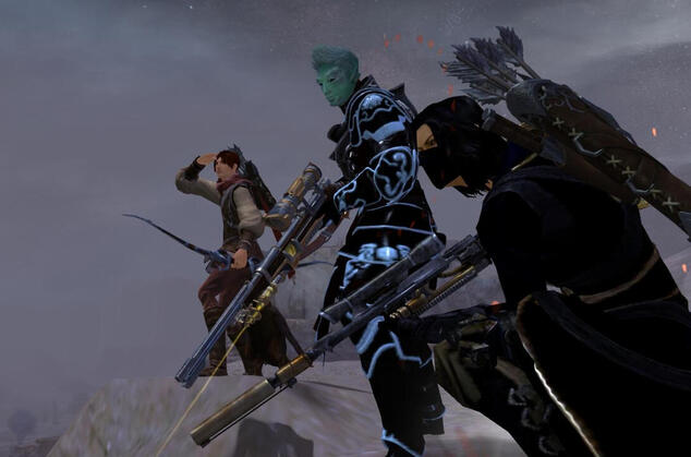 Pact troops tracking down a kidnapper.