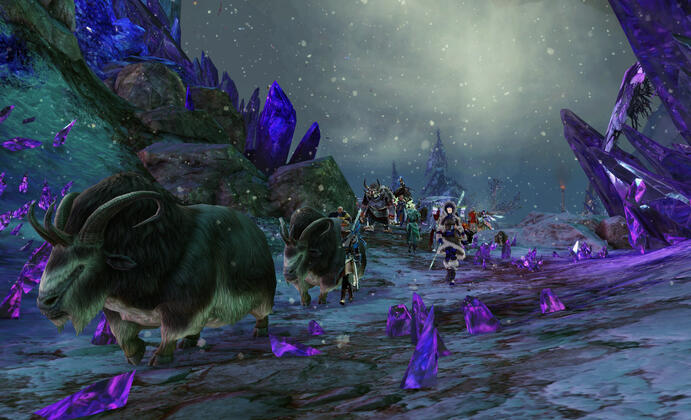 A supply run at Thunderhead Peaks.